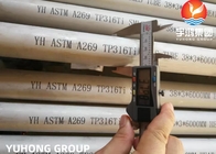 ASTM A269 / ASME SA269 TP316Ti TP316L TP304L TP304H 추운 롤드 기구 밝은 어닐링된 튜브