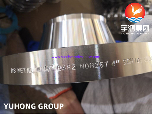 ASTM B462 합금 Al6XN, UNS N08367 WNRF 닉스 합금 강철 플랜지 CL3000 석유 및 가스