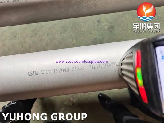 ASTM A312 TP304H 스테인레스 강 이음매 없는 관 추운 굴려진 고온 응용