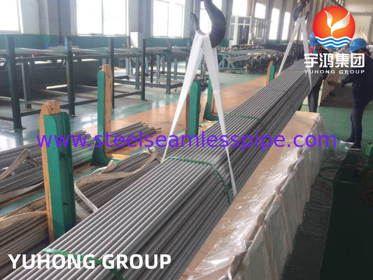 ASTM A213 스테인리스 스틸 무선 튜브 최소 벽 두께 증발기 콘덴서