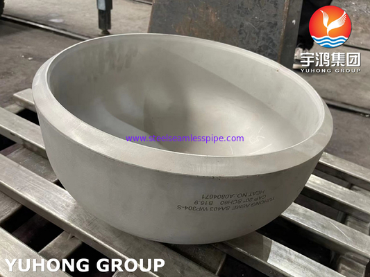 ASME SA403 WP304-S 스테인리스 스틸 캡 큰 크기 40 인치 부트 웰드 파이프 피팅 PT