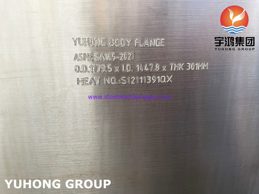 A105 잘 견고한 압력 용기용 탄소 강철 부피 플랜지, 바디 플랜지