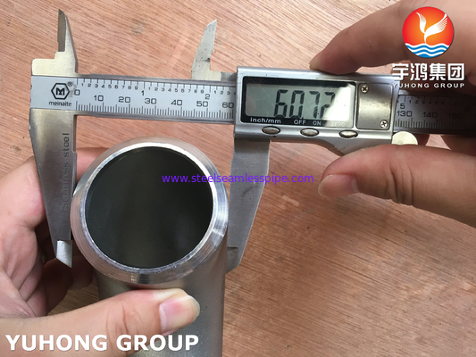 ASTM B366 WP904L 팔꿈치 90도 스테인리스 스틸 부트웨일드 부착 ASME B16.9