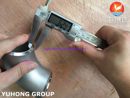 ASTM B366 WP904L 팔꿈치 90도 스테인리스 스틸 부트웨일드 부착 ASME B16.9