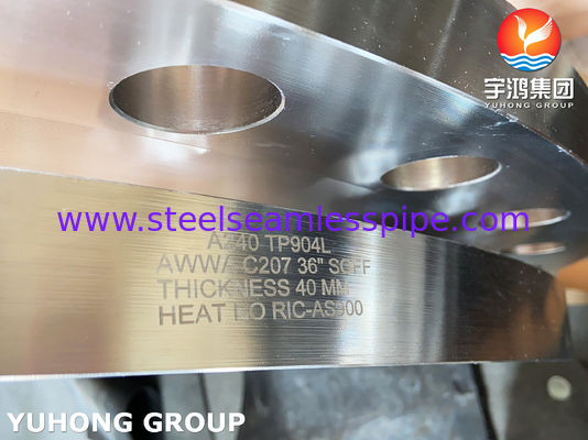 ASTM A240 SS904L 평면 AWWA C207 및 사용자 정의 차원