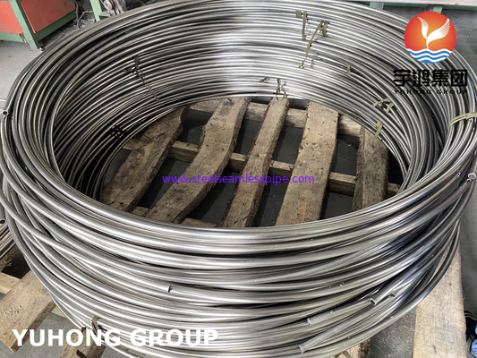 밝게 굽힌 스테인리스 스틸 코일 튜브, ASTM A213 / A269 SS304 / SS316L