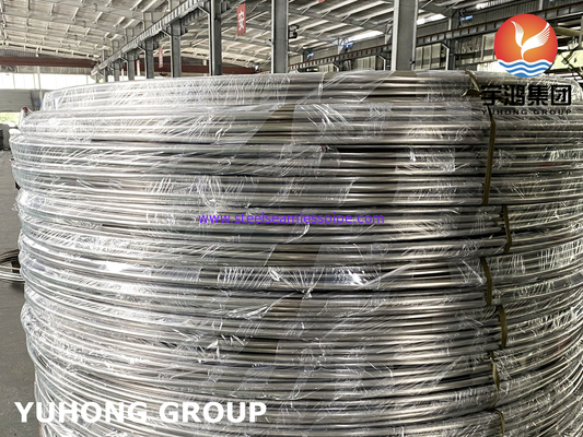 밝게 굽힌 스테인리스 스틸 코일 튜브, ASTM A213 / A269 SS304 / SS316L