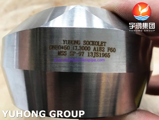 듀플렉스 스틸 소클렛 A182 F60 / S32205 가조 된 Olet Fitting MSS SP-97