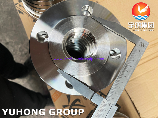 BS4504 (EN 1092-1) F316L 스테인리스 스틸 스크루드 플랜지, BSPP 스레드 PN16 Forged Type