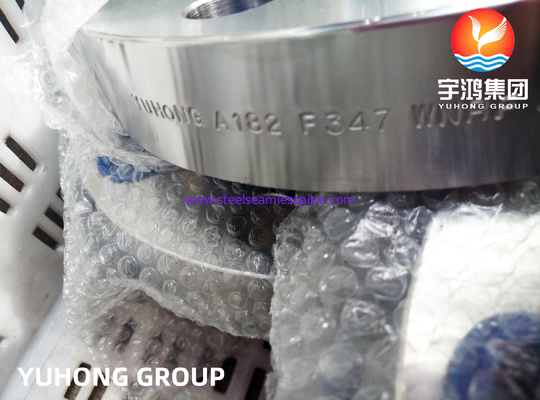 ASTM A182 F347 스테인리스 스틸 웰드 넥 플랜지, RF / RTJ 얼굴
