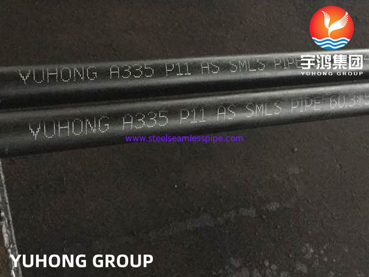 ASTM A335 P11 합금 강철 무선 파이프 오버 히터 경제자 응용