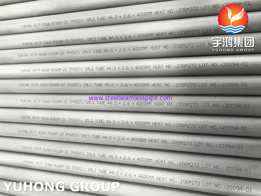 ASTM A268 TP430Ti 1.4510 석유 및 가스용 페리트성 무선 파이프