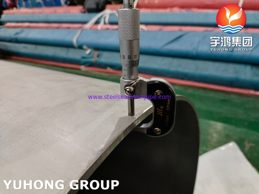 ASME SA312 TP317L 1.4438 고온 서비스용 용접 파이프