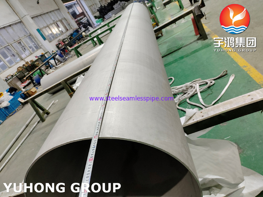 ASME SA312 TP317L 1.4438 고온 서비스용 용접 파이프