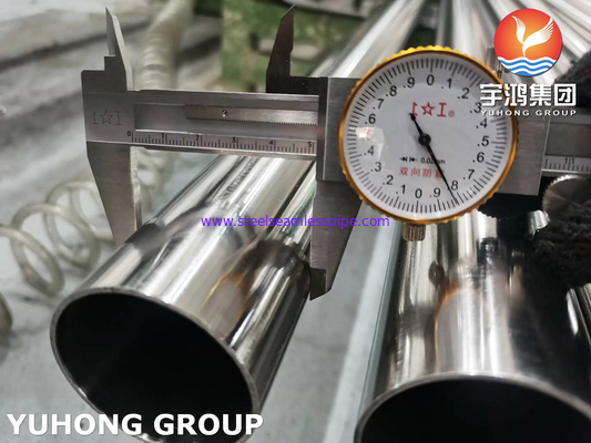 ASTM A270 TP316L 스테인레스 강은 위생적 이음매 없는 관을 닦았습니다