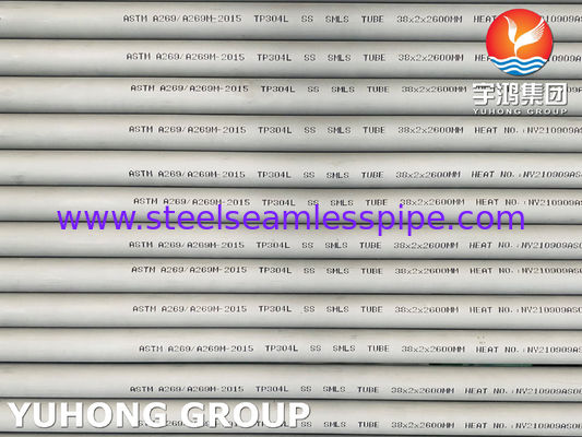 오스테니틱 스테인리스 스틸 튜빙 ASTM A269 TP304L, 일반 부식 저항 서비스용