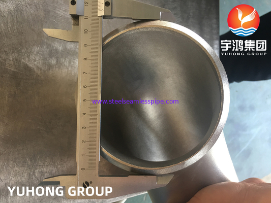 ASTM A403 WPS31254 / 254SMO 듀플렉스 스테인리스강 팔꿈치 45 급 LR 팔꿈치