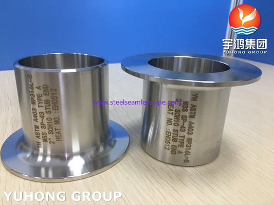 ASTM A403 WP316L-S 스텁엔드  종류 A BW 오일 가스 석유 천연가스