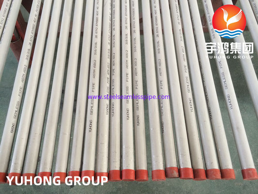 투보스 드 에이시로 산화 불가 죄 코스트라 ASTM A312 TP304L  TP316L 어닐링되 산세 100% UT ET