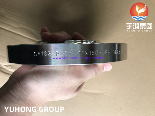 ASME A182 F304/f304L/F316 / F316L Brida de Acero Inoxidable Slip On Flange 용접 목 플랜지 RF FF