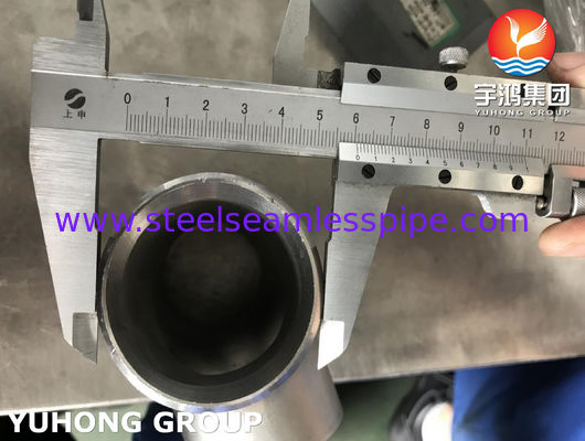 똑같은 Tee  ASTM A815 S31803 B16.9 열교환기 오일 가스에 적합하는  듀플렉스강 파이프