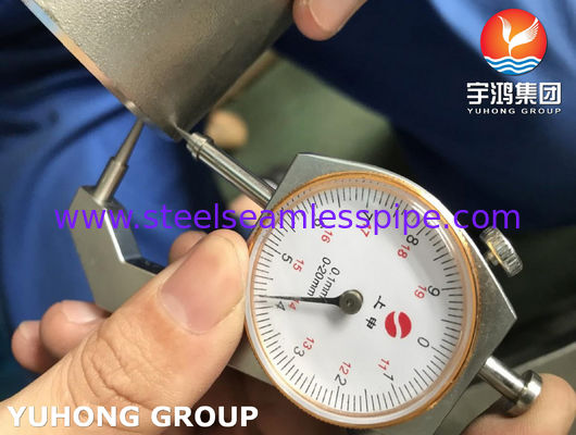 똑같은 Tee  ASTM A815 S31803 B16.9 열교환기 오일 가스에 적합하는  듀플렉스강 파이프