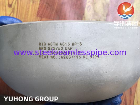 ASTM A815 S32750 / SAF 2507 캡, 슈퍼 듀플렉스 맞대기 용접 파이프 피팅 (해양 석유 및 가스 플랫폼용)