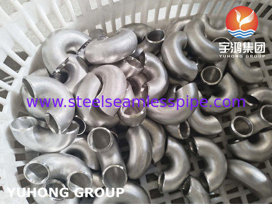 Hastelloy C22 / N06022 180° LR 엘보 | ASTM B366 니켈 합금 부식성 서비스용 맞대기 용접 피팅