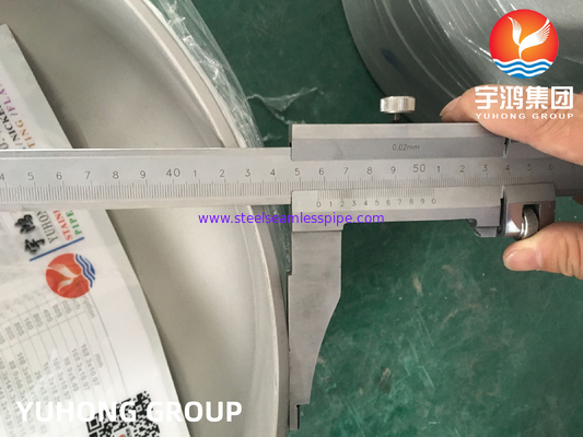 A403 WP304 / WP304L 스테인리스강 캡, 맞대기 용접 이음쇠 B16.9, 압력 용기 제작용