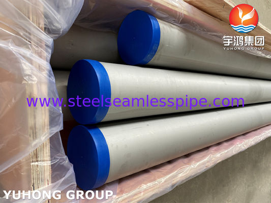 254 SMO 스테인리스 스틸 무선 파이프 ASTM A312 UNS S31254 열 교환기 및 화학 산업용