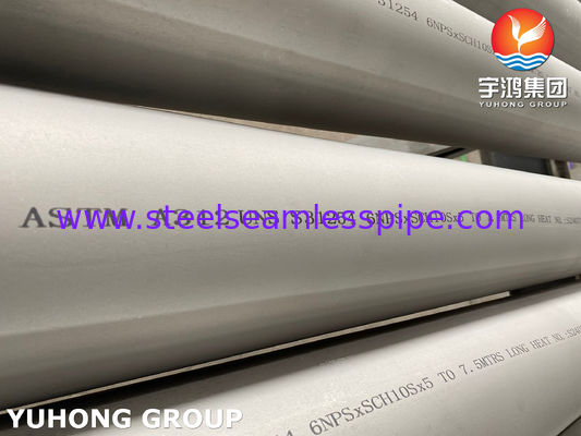 254 SMO 스테인리스 스틸 무선 파이프 ASTM A312 UNS S31254 열 교환기 및 화학 산업용