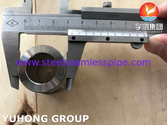 ASTM A182 F304 삽입, 소켓 용접 부착 B16.11고압 파이프 시스템