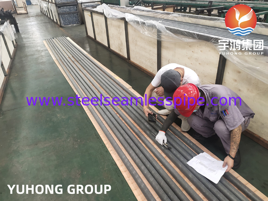 ASTM A213 TP304 압출 핀 튜브  석유 산업 열교환기 튜브 공기 냉각기 응축기 적용