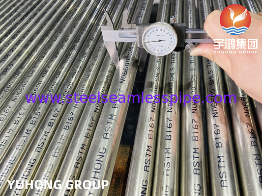 ASTM B167 인코넬 600 N06600 니켈 합금 톱리스 파이프 및 튜브