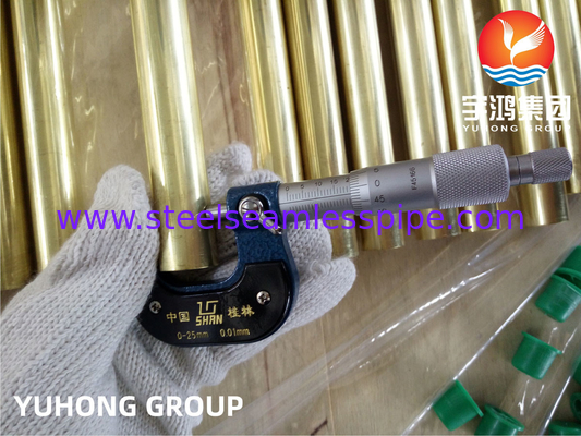 ASTM B111 C44300 아드미랄티 구리 무선 열 교환기, 콘덴사도 튜브