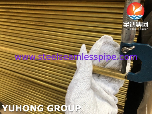 ASTM B111 C68700 알루미늄 구리 무선 열 교환기 및 보일러 튜브
