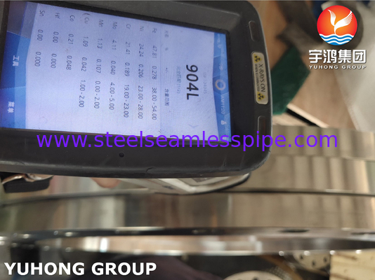 ASTM A240 F904L, UNS N08904, AWWA C207 스테인리스 스틸 슬라이드 온 플랜지, 평면