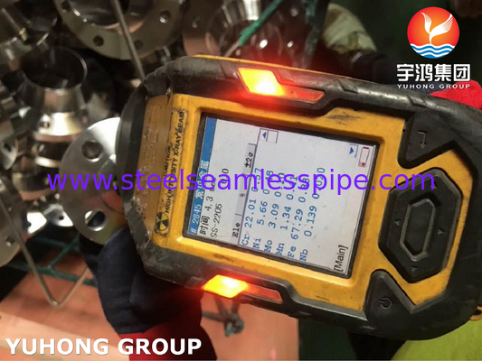 ASTM A182 F60, UNS S32205, 1.4462 듀플렉스 스틸 웰드 넥 플랜지, 깎인 얼굴 B16.5