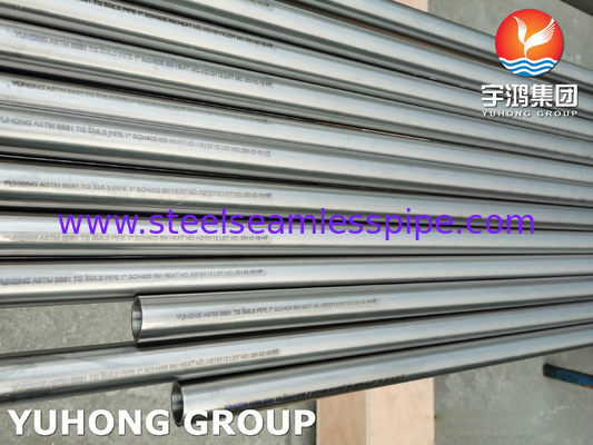 ASTM B861 Gr2 Titanium Alloy 파이프 직물 없는 타이탄 합금 파이프