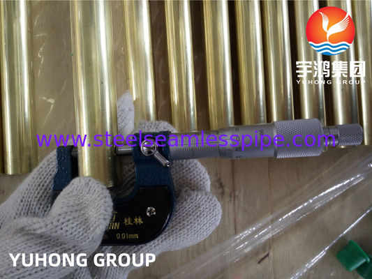 ASTM B111 / ASME SB111 C44300 구리 니켈 튜브 콘덴서 냉각 시스템 용품