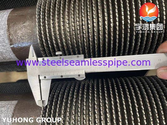 ASTM A335 Gr. P9 11Cr 핀과 합금강 튜브, 화염 오븐에 위한 톱니 톱니 튜브