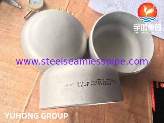 부트 웰드 핏링, ASTM A403 WP304-S 스테인리스 스틸 무선 끝 캡, ASME B169