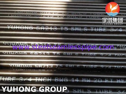 ASME SA213 T5 고온 서비스용 무선 합금강 히터 튜브