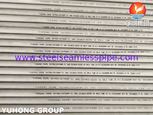 ASME SA789 / ASTM A789 S32205 듀플렉스 스테인리스 스틸 튜브
