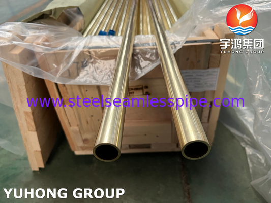 ASME SB111 C44300 / CuZn28Sn1 / CZ111 구리 매듭 없는 콘덴서 튜브