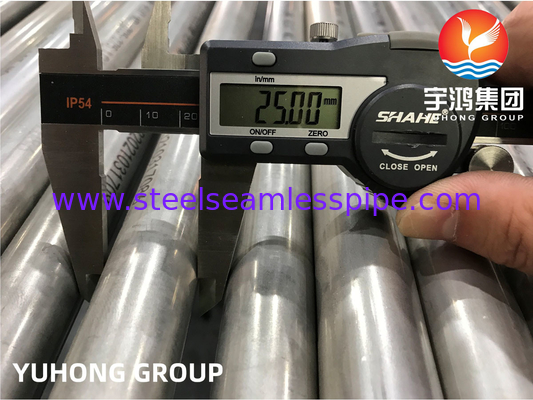 ASME SB622 N06022 하스텔로이 C22 니켈 합금 강철 톱니 없는 튜브