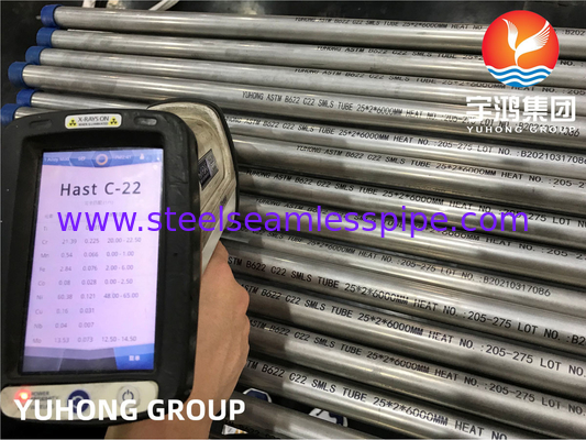 ASME SB622 N06022 Hastelloy C22 니켈 합금 튜브