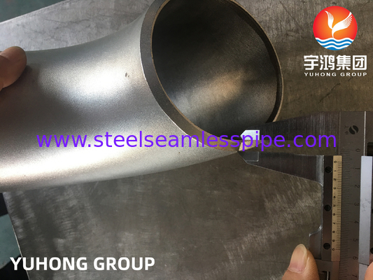 ASTM A403 / ASME SA403 WPS31254 스테인리스 스틸 무선 부착 팔꿈치 부트 웰드 B16.9