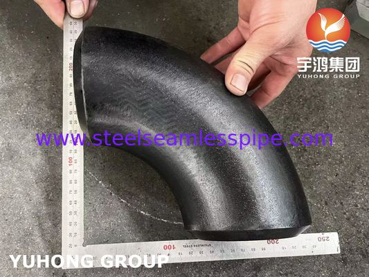 ASTM A420 WPL3 저온 롱 레이디우스 맞대기 용접 엘보 강관 이음쇠