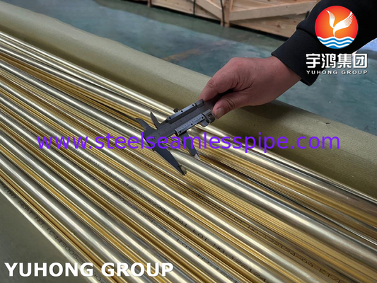 구리 니켈  관  ASTM B111 C70600 C68700 C44300 이음새가 없는 놋쇠 어드미레리 물  튜브 열교환 장치,  콘덴서